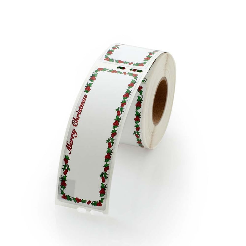 Merry Christmas Address Labels - 130 Labels/Roll | Compatible with A Wide Range of Direct Thermal Printers - Perfect for Spreading Holiday Cheer | LabelValue