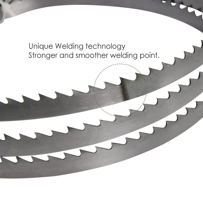 [Australia - AusPower] - Set of 4 Bandsaw Blades Wood Band Saw Blade Saw Band 1400 x 6.35 x 0.35 mm 10 ZpZ, Suitable for HBS30, HBS20, HB800 etc 10 TPI 