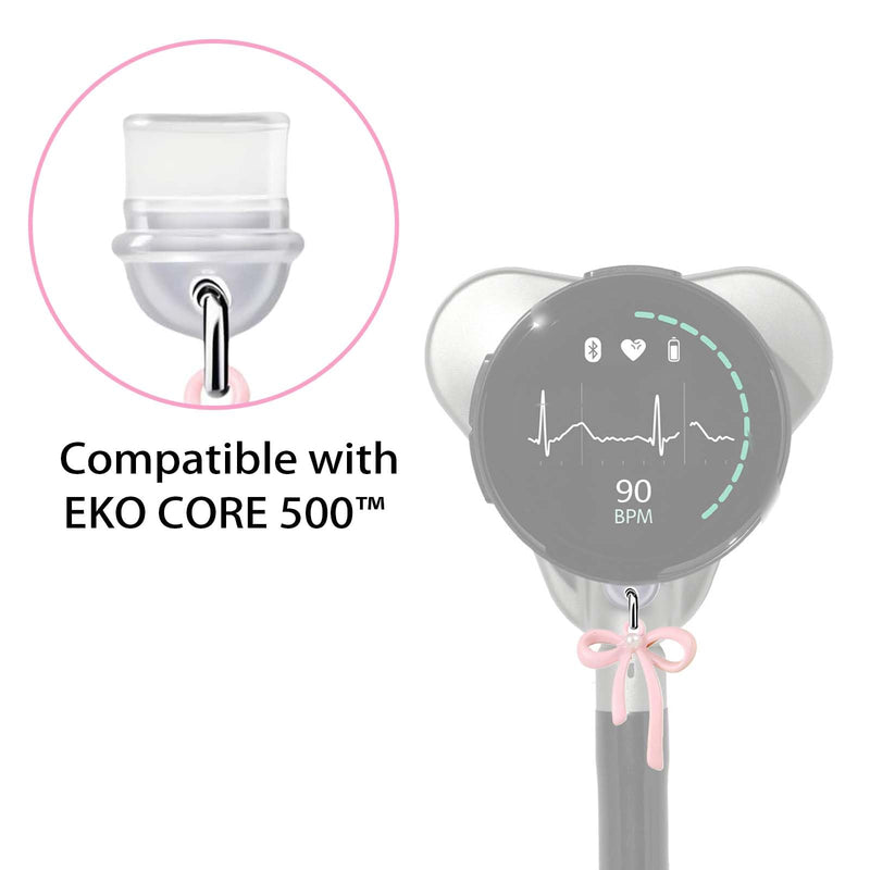 [Australia - AusPower] - 6 Pack Dust Plug Charm for EKO CORE 500,Bling Butterfly Anti Dust Plug Cover Charging Port Protector Cap with Cleaning Brush for EKO Core 500 Digital Stethoscope 