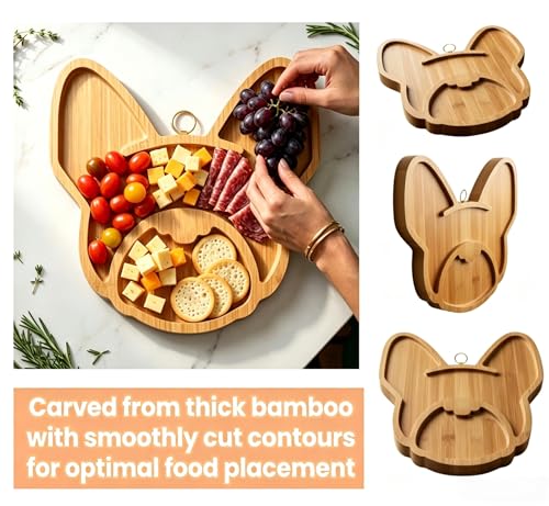 Frenchie The French Bulldog Cheese Board & Wall Art - 12" Ultimate Gift Set