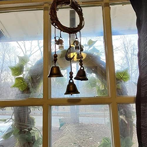 Handmade Witch Bells, 10cm Magical Wind Chime Door Hanger Pendant for Home Front Door Decor & Spiritual Ornament