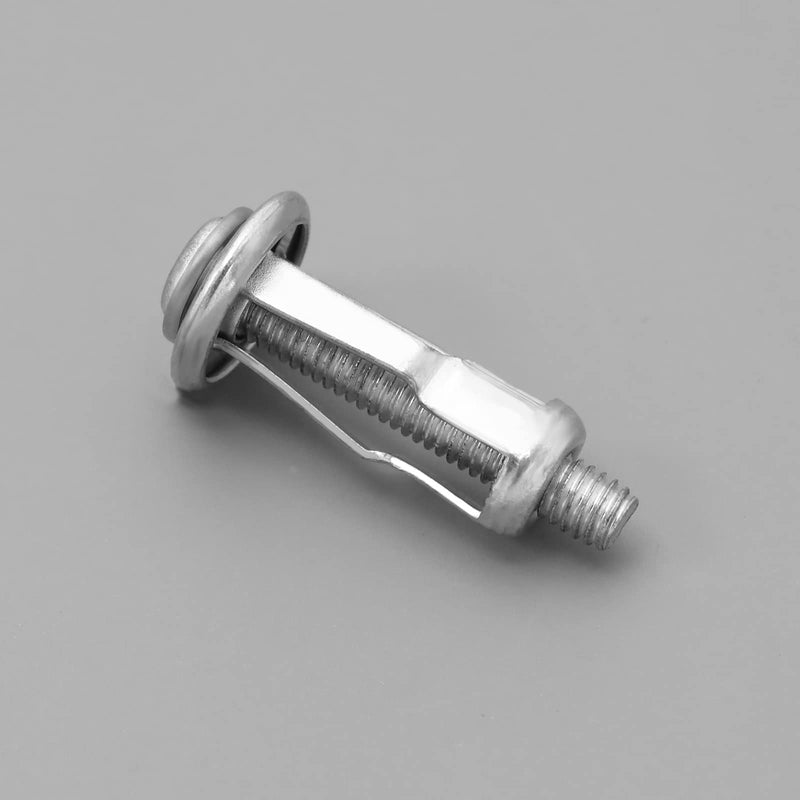 [Australia - AusPower] - The Lord of the Tools 50PCS Jack Nuts Petal Nuts Expansion Nut Thin Fixings Dowels with Screws Assembly for Hollow Wall Iron Skin Hollow Panels 5mm Thin Soft Wall M4x25 