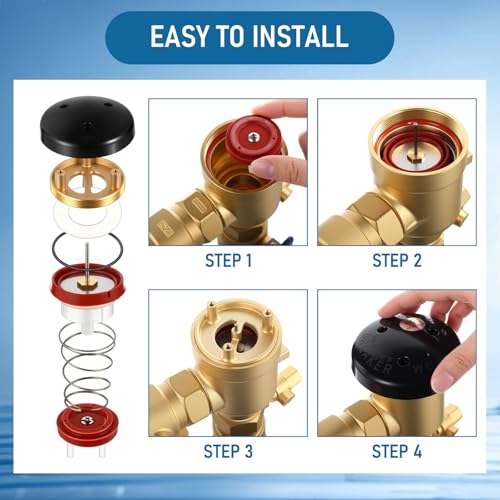 MorningRo pressure vacuum breaker repair kit and bonnet kit for Wilkins 1/2, 3/4, and 1 inch valves