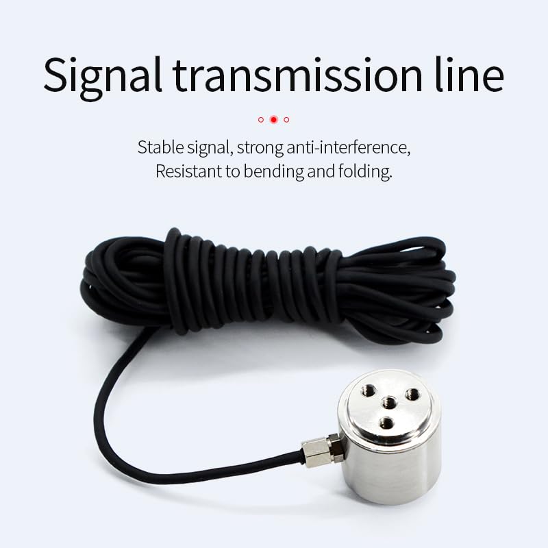 [Australia - AusPower] - Mini Load Cell Weight Sensor,Column Bellows Type Test Tension and Compression Force Weight Pressure,Diameter Φ20 Mm 22mm Threaded Hole 4xM3 with 2m Cable Capacity (0-5KG) 0-5KG 