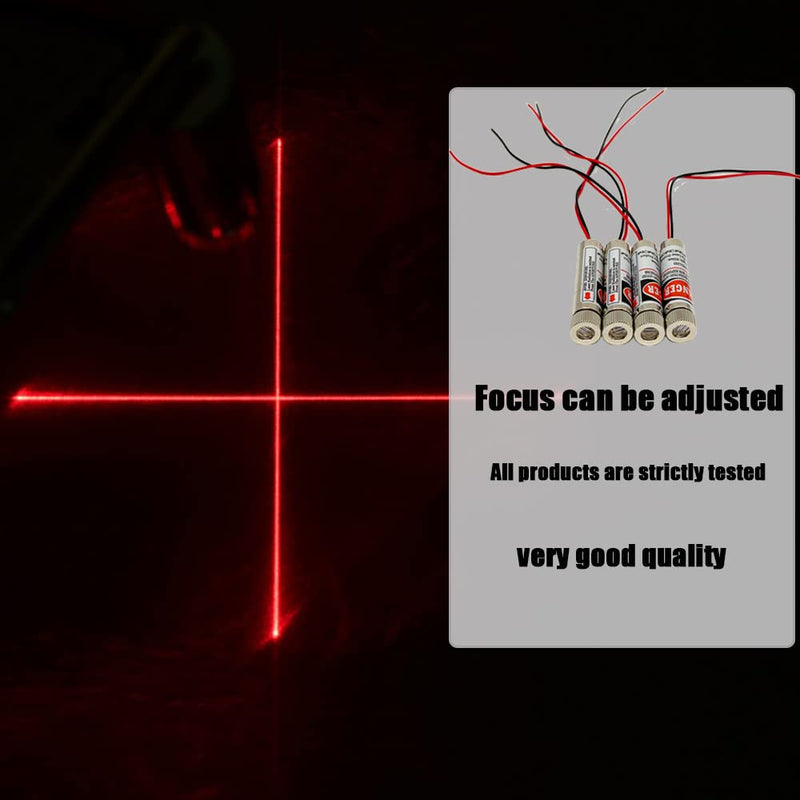 [Australia - AusPower] - Red line laser module Industrial Laser Group Module adjustable focal length (line-10pack) Line-10pack 