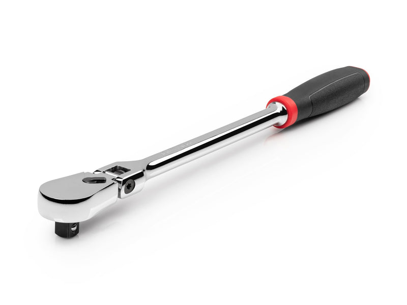 TEKTON 3/8 Inch Drive x 12 Inch Flex Head Long Ratchet | SRH22112 Non-Quick-Release