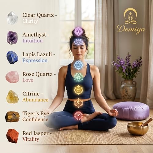 7 Chakra Healing Crystals Set for Meditation & Energy Alignment