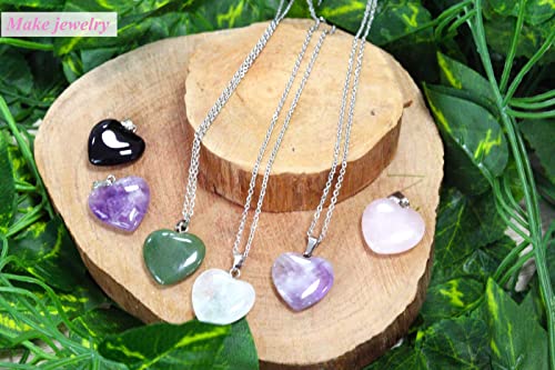 YATOJUZI 20PCS Natural Heart Crystals Stocking Stuffers Gifts for Women 1-20pcs 0.8 Inch