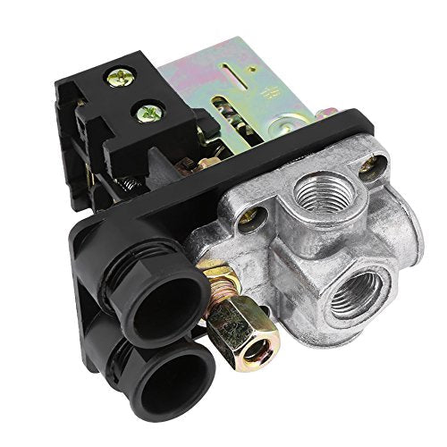 Air Compressor Switch Heavy Duty 240V 16A Four-Way Pressure Switch Compressor 100L + Piece Compressor Criko Pressure Switch Compressor 220V Compressor Ironside Switch Pressure Switch 12 Bar