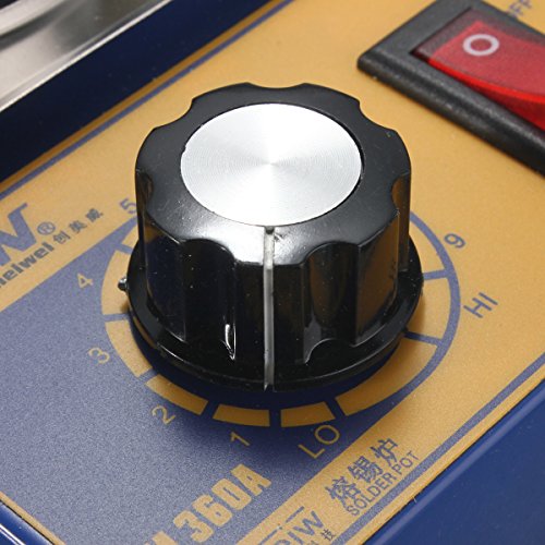 CM360A 100W 200-480 Degree Solder Pot Soldering Desoldering Stainless Steel Plate