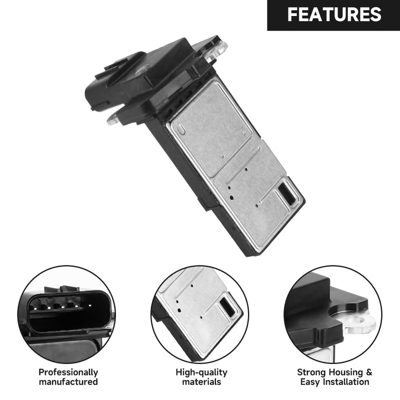 Mass Air Flow Sensor Meter Sensor MAF Sensor - Compatible for Honda Accord 2.4L L4 - Gas 2003-2004 [DX, EX, LX] - Replace Part 37980RV0A01 37980RNAA01 37980-RNA-A01