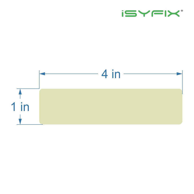 iSYFIX Glow in the Dark Strips Stickers - 30 Pack, 4x1 Inch - Premium Self-Adhesive Photoluminescent Vinyl, Safety Sticker, Perfect to mark Stairs, Exits, Steps, Garages, Home, Office, Switches, Walls
