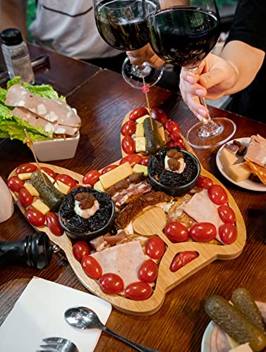 Frenchie French Bulldog cheese board from HOUSE PARTY 2K20, 12-inch cheese server set with cute dog design.