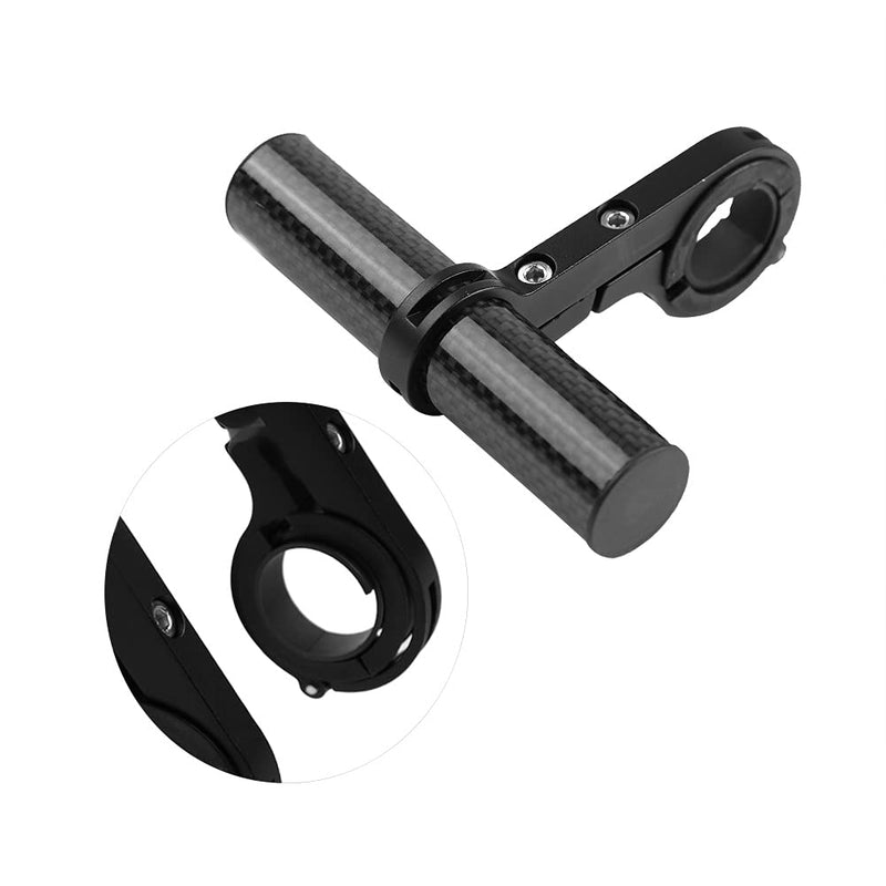 Bike Handlebar Extender, Aluminum Alloy and Carbon Fiber Construction, Bicycle Handlebar Extension 4 Inch Length for Cyclists, Commuters, Mountain Bikers, Road Riders