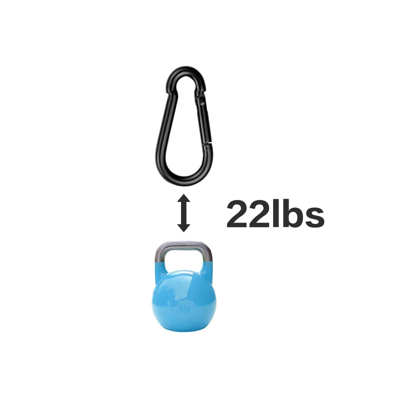 [Australia - AusPower] - M4 Spring Snap Hook Carabiner Clip 1.57 Inch Heavy Duty Snap Hooks Quick Link for Camping, Hiking, Outdoor and Bird Feeders & Dog Leash (20 Pcs), Black 