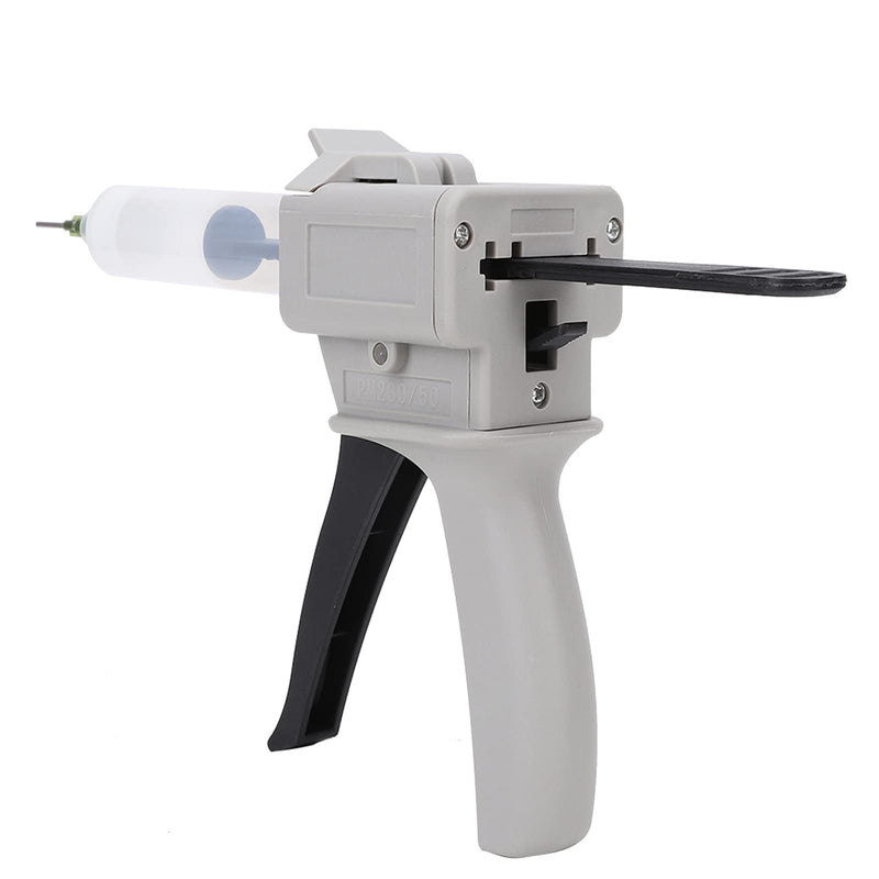 [Australia - AusPower] - 30ml Dispenser Glue Gun, Plastic Manual Single Tube Glueing Gun Hot Melt Adhesive Dispensers Glues Guns Singling Liquid Handle Dental Impression Mixing Tool for Pressing Squeezing DIY Crafting 