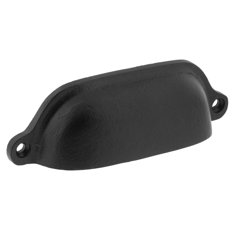 [Australia - AusPower] - Castle 4" Cabinet Cup Pull Black Iron 