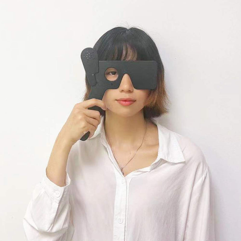 [Australia - AusPower] - 2 Pack Ophthalmic Eye Occluder for Ophthalmologists, Optometrists and Orthoptists Eye Exam Tool (Black) 