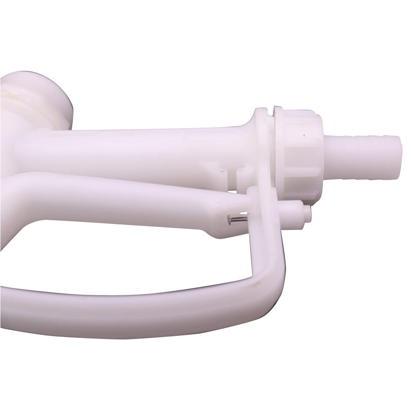 [Australia - AusPower] - 1" Barb Plastic Manual Nozzle with 0.7(18mm) Inch Stainless Steel Spout Diesel Exhaust Fluid (DEF)/Antifreeze Nozzle for Water, Ethanol, Methanol Blend, Diesel, and Industrial Dispensing 
