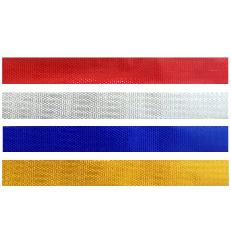 White Reflective Tape,2 Inch×30 Feet High Viscosity Conspicuous Waterproof Reflective Tape for Trucks Trailers Cars 2 INx30 FT