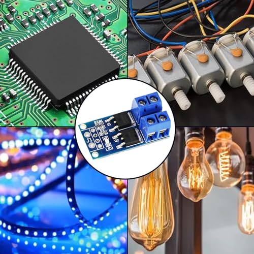 DC 5V-36V 400W FET Trigger Switch Drive Module Board Pack of 20 | Dual MOSFET Driver Module Dual High-Performance Switching Driver Module PWM Controller Switchboard Driver Module for Arduino
