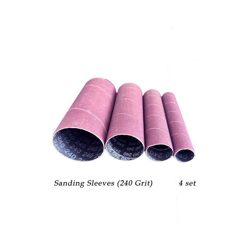 [Australia - AusPower] - Spindle Sander Drum Kit Including Sanding Cylinder, Sanding Drum (OD 3/4", 1", 1-1/2", 2") and Sanding Sleeves (80 Grit, 120 Grit and 240 Grit) 