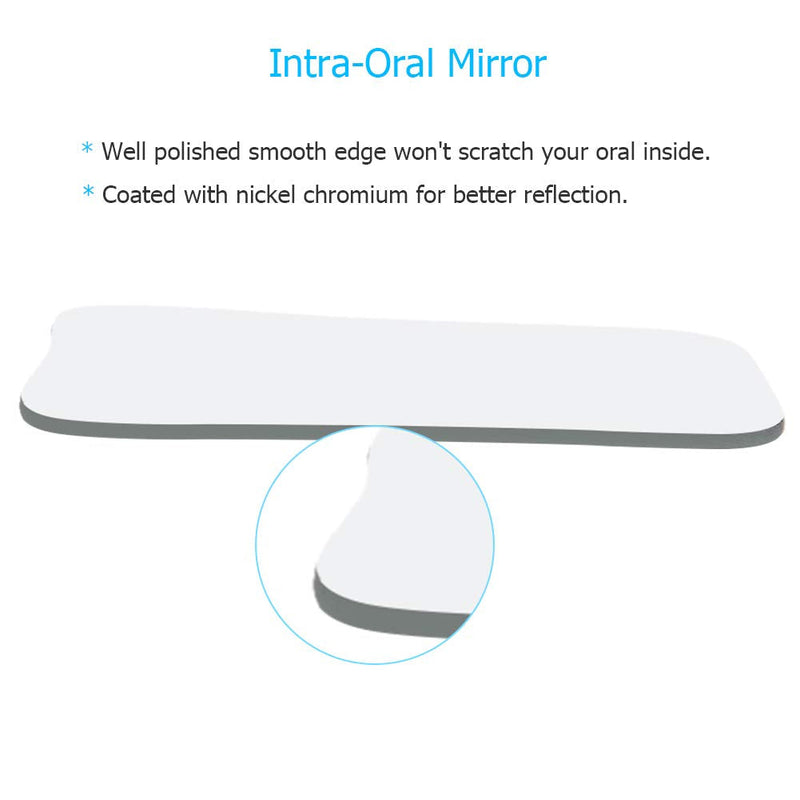 [Australia - AusPower] - Wincal Intraoral Mirror - Pack of 5 Orthodontic Orthodontics Orthodontic Photography Double Sided Mirror Orthodontic Glass for Clinical Dentists 