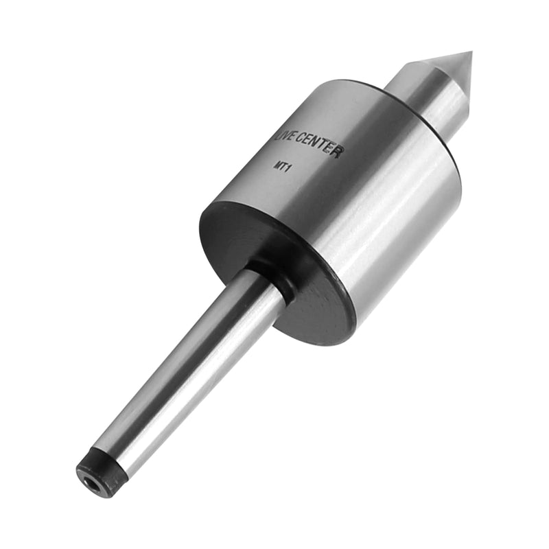 [Australia - AusPower] - MT1 Live Center, 60 Degree Morse Taper 1MT, 5000 Max RPM, Precision Lathe Medium Duty Live Tailstock Center for Triple Bearing Lathe Medium Duty CNC Work 