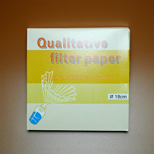 Deschem 180mm qualitative filter paper, 10–15 μm, slow speed, 18cm diameter, 100 pieces