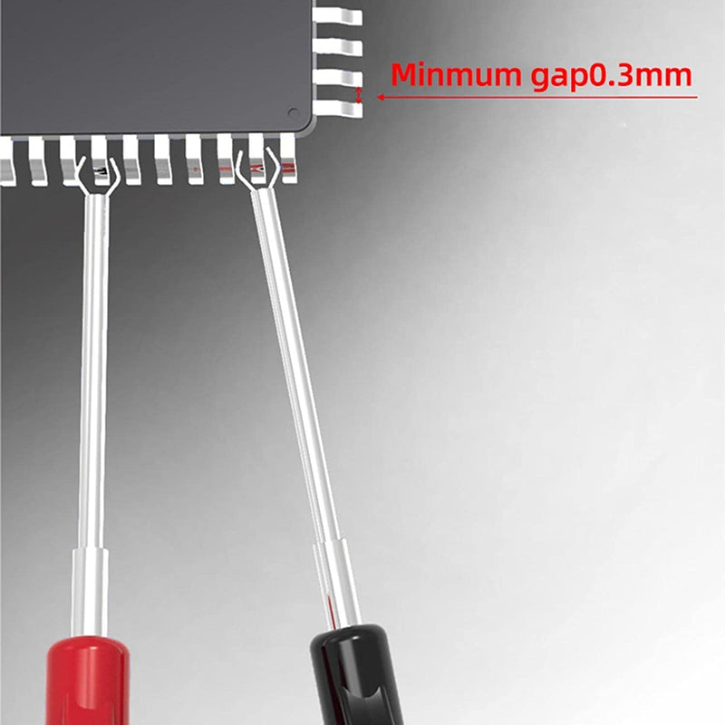 [Australia - AusPower] - SDK08 Test Clip Ultra Small Clip Chip Foot Clip Micro IC Clamp SOIC/TSSOP/TSOP/SSOP/MSOP/PLCC/QFP/TQFP/LQFP/SMD IC Test Chip Mini Chips Adapters 