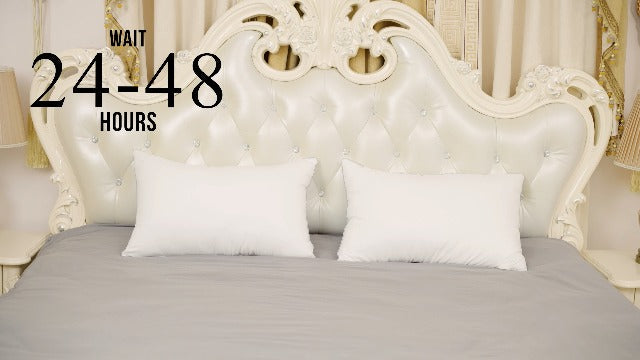 HIMOON Bed Pillows for Sleeping 2 Pack,Standard Size Cooling Pillows Set of 2,Top-end Microfiber Cover for Side Stomach Back Sleepers Grey Standard