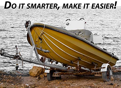 DC Cargo Mall 2" x 84" Transom Tie Down Straps – Heavy-Duty Boat Trailer Straps for Bass Boats, Jet Skis & More, Secure Fit, Easy to Use - Marine Boat Accessories 2" x 7' Manual