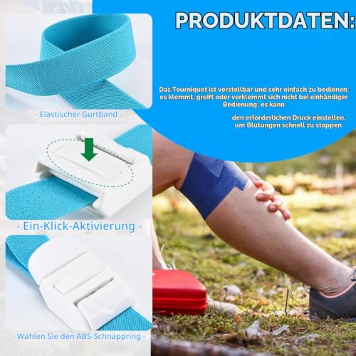 Pack of 3 Medical Nurse Tourniquet Storage Tubes with Quick and Slow Release Buckle Nurse Gift Idea