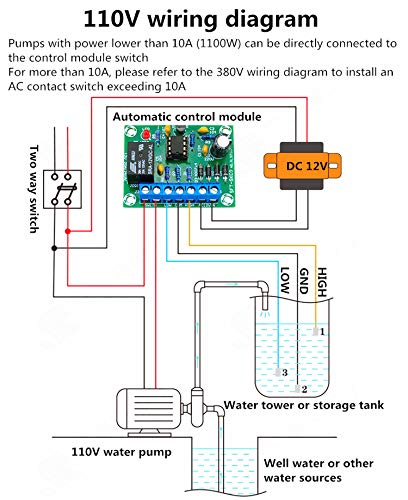 [Australia - AusPower] - Liquid Level Controller Sensor Module DC 12V Water Level Detection Sensor Drainage Control Circuit Board Suitable for Controller Switch Automation Detection Pump Tank Water Level 