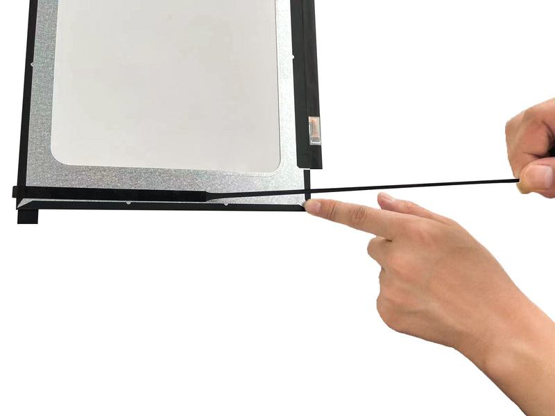 Black Pull Tab Stretch Tape for Laptop LCD LED Screen Replacement Panel with Handle, Pack of 20pcs (Double Sided Tape is Easy to Remove Without Any Marks)