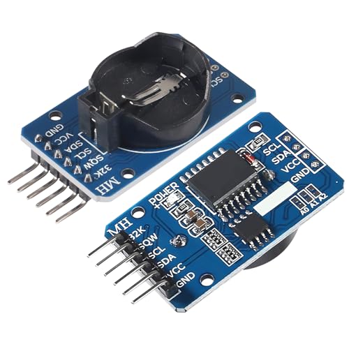 Real Time Clock RTC Module Compatible with I2C Real Time Clock, Precision Real Time Clock Module, Clock Module IIC RTC Module for Arduino and RPi with Battery (Pack of 3)
