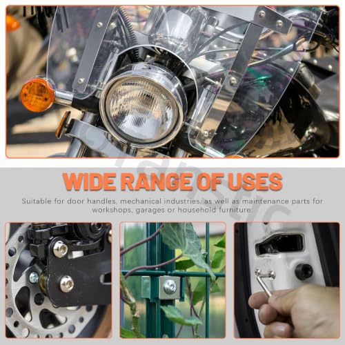 Tanstic 1048pcs M3 M4 M5 Hex Socket Head Cap Machine Screws Set, 304 Stainless Steel Flat Head Socket Cap Screws, Button Head Socket Cap Screws for Industrial Machinery M3/M4/M5