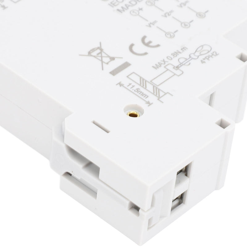 [Australia - AusPower] - DIN Rail Voltmeter LCD Digital Display Isolated Triple Way Modular Voltage Meter DC 11 to 310V Easy to Inllustion 