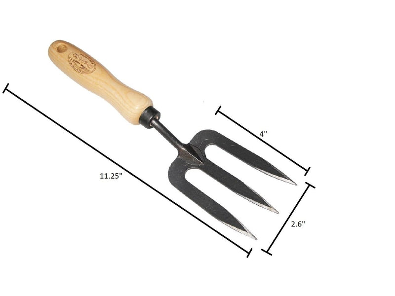 DeWit Small Garden Fork – Compact & Durable Cultivator Short Handle