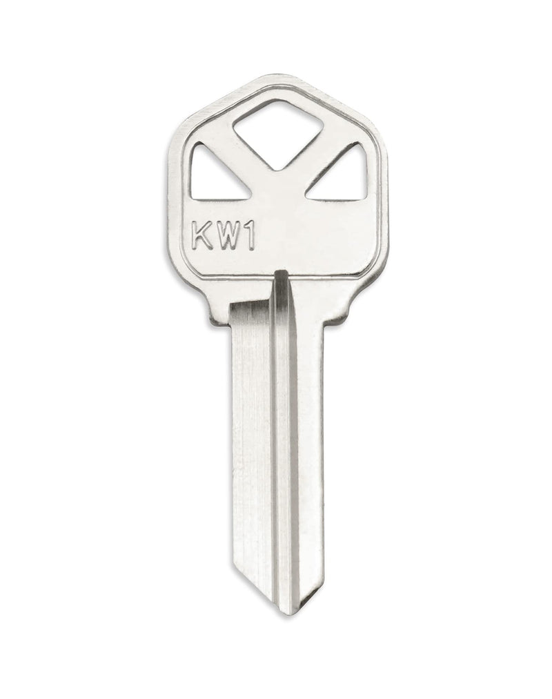 QWORK Blank Key Blanks, Pack of 100 Copper Structures Key Compatible with (KW1) Kwikset, KS1/KWI-1 Keyblank 100 Pack