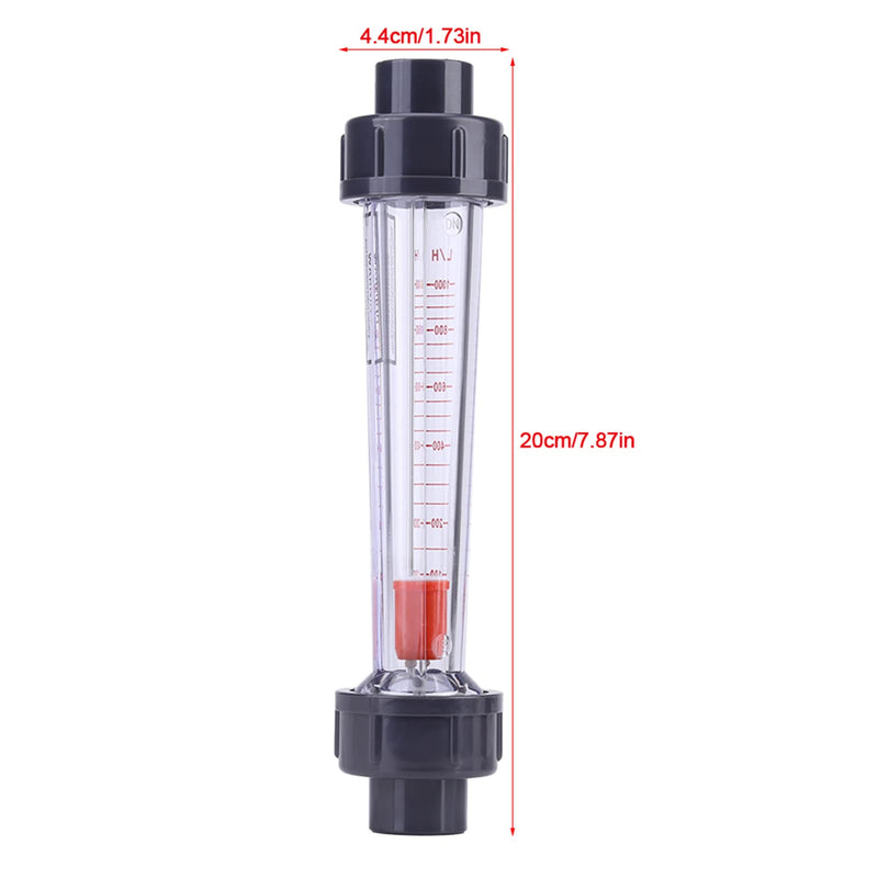 [Australia - AusPower] - Peak Flow Meter Rotameters Plastic Plastic Tube Type Adult 100 1000L H Water Flow Meter Flowmeter Lzs 15 