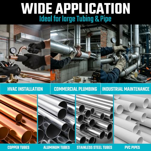 DURATECH heavy-duty inner and outer tubing reamer for large pipe deburring