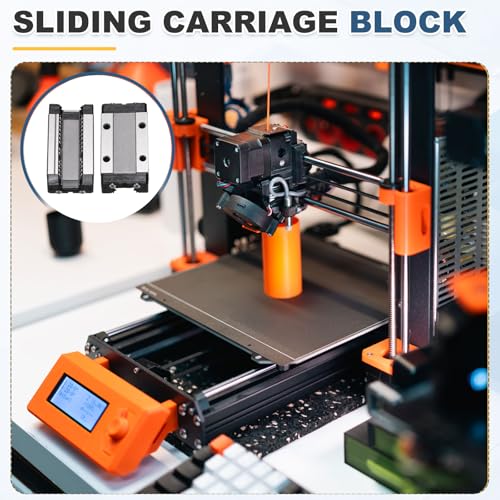sourcing map 2Pcs MGN9H Linear Bearing Sliding Carriage Block with Mini Guide and Wrench for 9mm Linear Motion Slide Rail Guide, 3D Printer, CNC Machine 2
