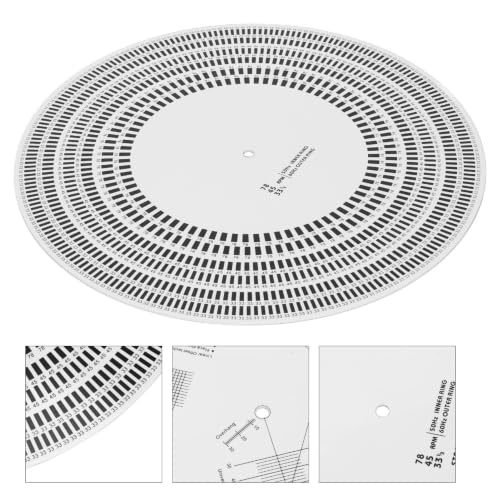 Anu Limen turntable stroboscope disc for 33, 45, and 78 RPM vinyl record player calibration