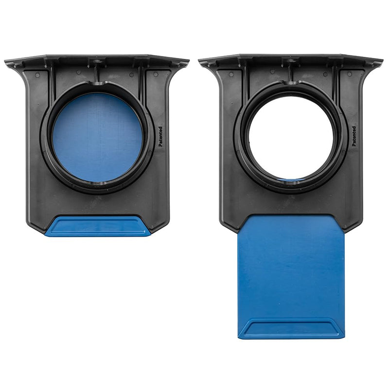[Australia - AusPower] - Rockler 4" to 4" Ready-Mount Self Cleaning Blast Gate – Durable Polymer Dust Control Valve with Built-In Bracket – High Airflow Performance, Simple Installation – Ideal for Woodshop Collection Setup 