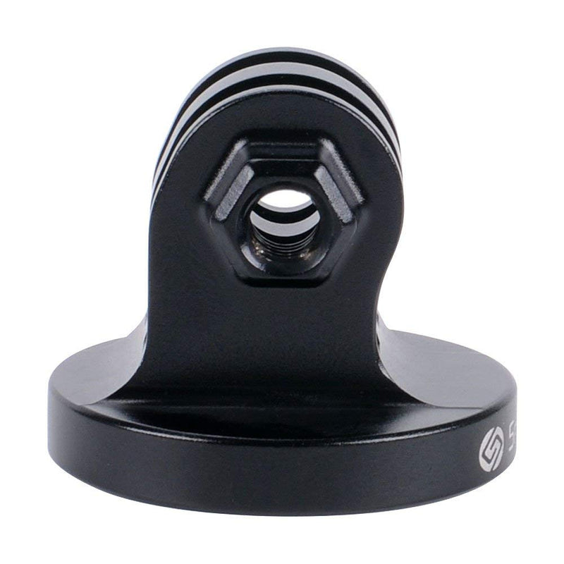 [Australia - AusPower] - Smatree Aluminum Tripod Mount Adapter Compatible for Gopro Hero 12, 11, 10, 9, 8, 7, 6, 5, 4, 3+, 3, 2, 1 HD, GOPRO Hero 2018, DJI OSMO Action 4 Camera Black 