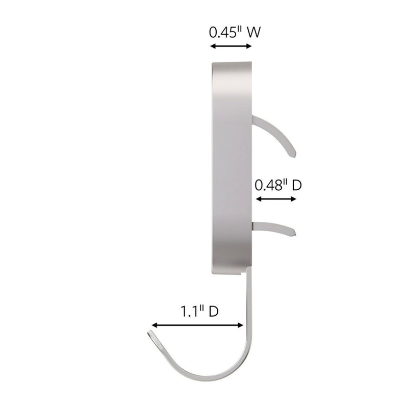 3M CLAW 15 lb. 2 Drywall Silver Hooks & 2 Extra Picture Hangers, Heavyweight Hanging Solution for Backpacks, Jackets, Pictures and Room Decor, Cute Wall Hooks - 4 Pack 15 lb.