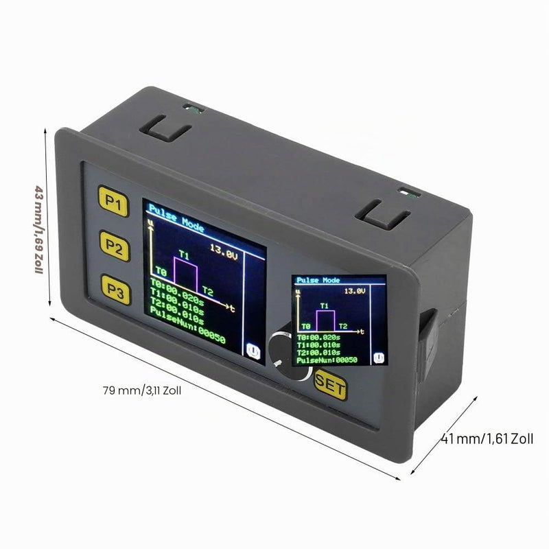 Fafeicy WSFG-06 PWM Signal Generator Module, 4-20mA 2-10V -10- + 70°C Pulse Adjustable Module, Sine Wave Signal Generator, 30mA Output Current, 0-100% Cycle Range, Supports Multiple Modes