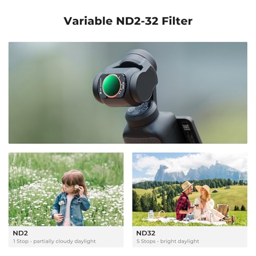 K&F CONCEPT Wide Angle Lens & Black Diffusion 1/4 & ND2-32 & CPL Filter Set Magnetic Effect & ND & CPL & Wide-Angle Lens