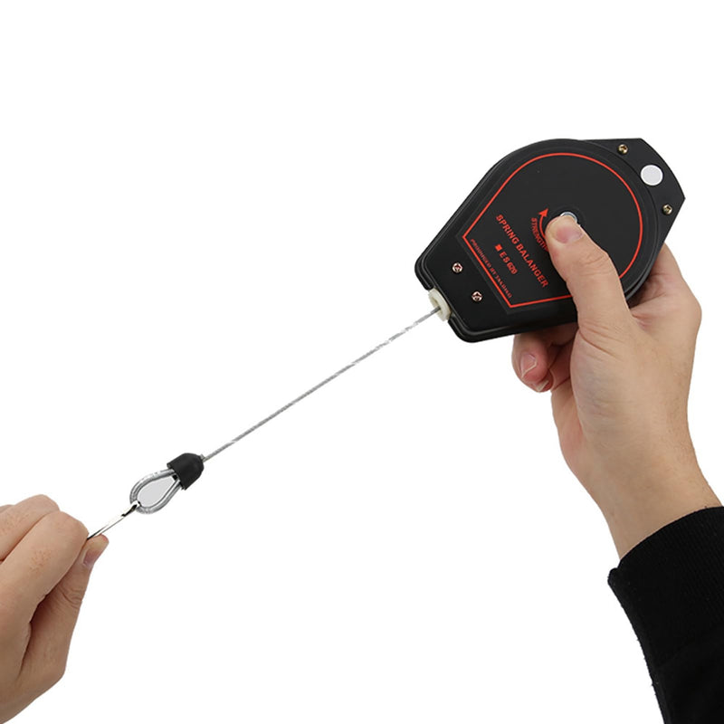 Retractable Spring Balancer, Jectse ES620 Metal and Rubber 0.6-2.0 kg Spring Balancer Retractable Tool Holder Hanger Spring Balancer Tool